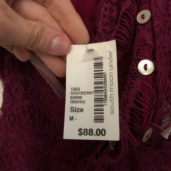 Free People Raspberry Lace Dress - Picture 4 of 5